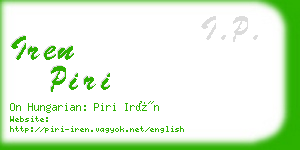 iren piri business card